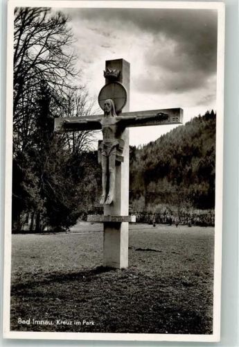 Bad Imnau 1955 Denkmal Kreuz Notopfermarke Berlin