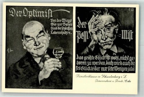 Schwalenberg Gasthaus Künstlerklause Deroptimist der Pessimist