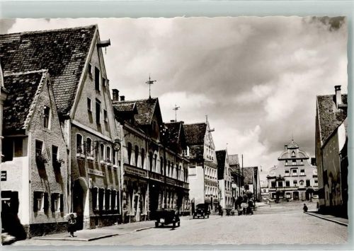 Friedberg Bauernbräustraße m. Marien-Apotheke Oldtimer