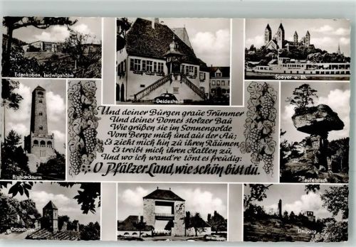 Deidesheim Edenkoben Bismarckturm Weintor Limburg Teufelstisch