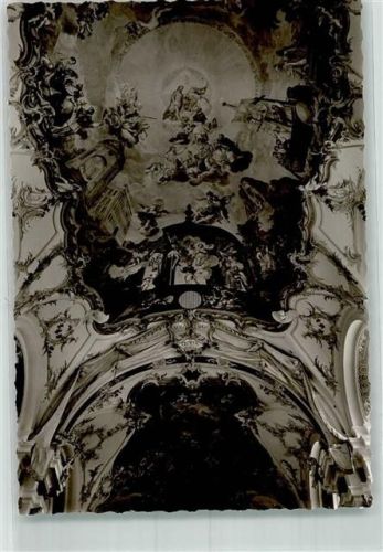 Altenmarkt Deckenmalerei in der Kirche St. Margareta Foto Original aus Archiv eines Ansichtskartenverlags Ort handschriftlich