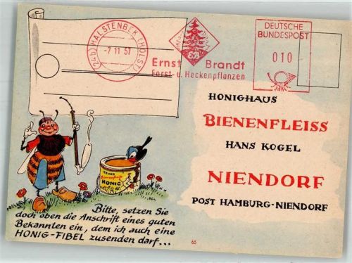 Niendorf Honig-Fibel Honig-Haus Bienenfleiss Hans Kogel