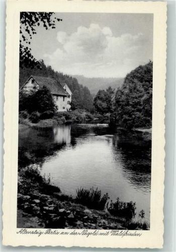 72213 W7272 Altensteig , Württ Foto AK Pension Waldfrieden