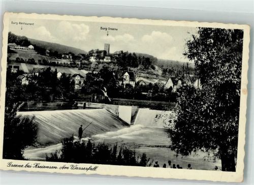 Greene 1939 Der Ort mit Leinewehr und Burg Greene Verlag Heinrich Kurth 13839