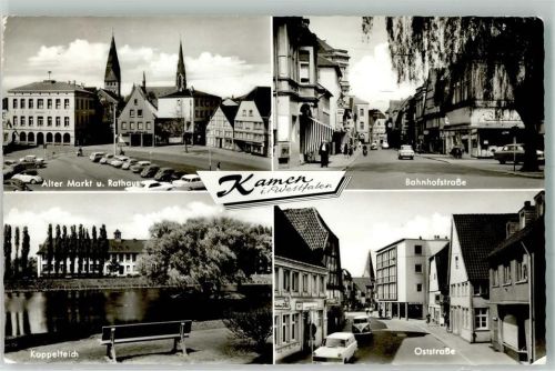 Kamen Rathaus Auto Marktplatz Bahnhofstrasse ostrasse