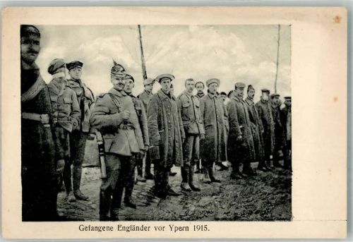 Ypres 1915 Gefangene Engländer