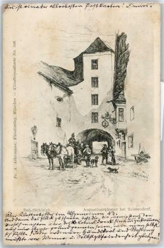 83317 W8221 Teisendorf - Augustinerkloster, Sign. Rob. Schleich 1898