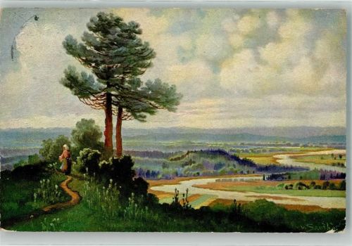 Heidelberg 1911 Stimmungsbild Landschaft
