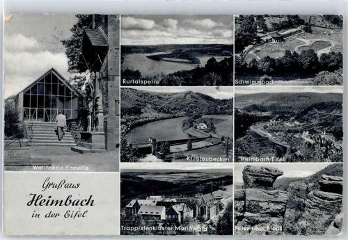 52396 W5169 Heimbach , Eifel - Wallfahrtskirche , Marke entfernt