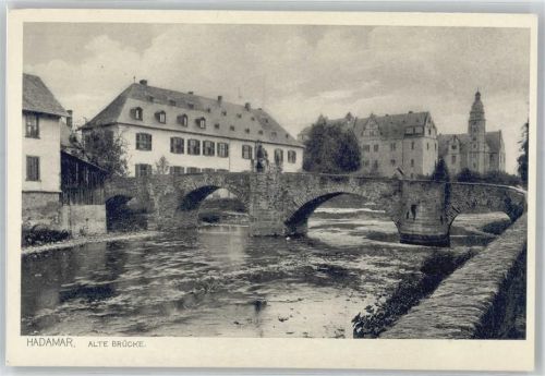 65589 W6253 Hadamar , Westerw - Ortsansicht, Alte Brücke