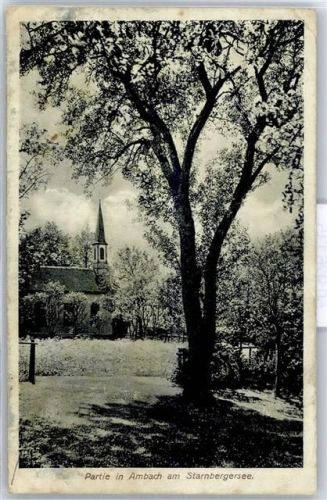 82541 W8190 Ambach , Starnberger See Gebrauchsspuren Kirche