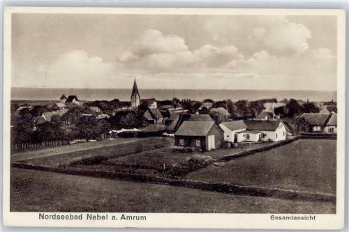 25946 W2278 Nebel , Amrum - Gesamtansicht