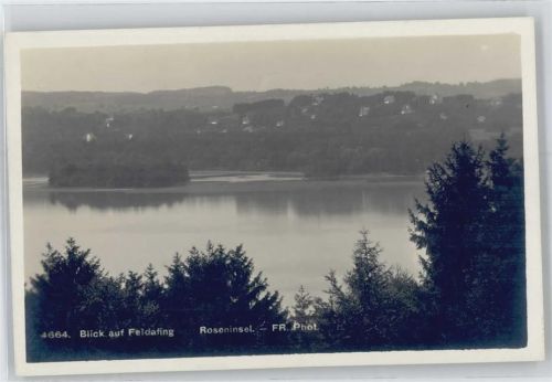 Feldafing Blick auf Feldafing, Roseninsel