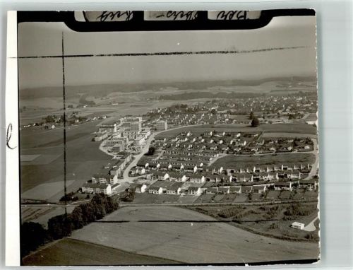 Ebersberg Vogelschau Striche a. d. Bildseite Ort handschriftlich Foto Original aus Archiv eines Ansichtskartenverlags
