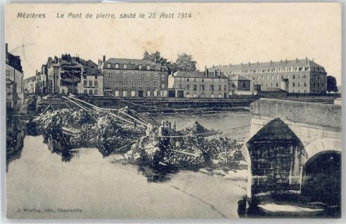 08000 Charleville-Mezieres - zerstörte Brücke