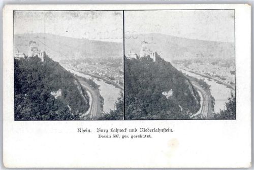 Burg Lahneck Stereokarte
