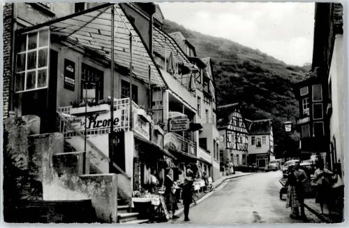 Kamp-Bornhofen Burgenstrasse , Gasthaus zur Krone , Marke entfernt