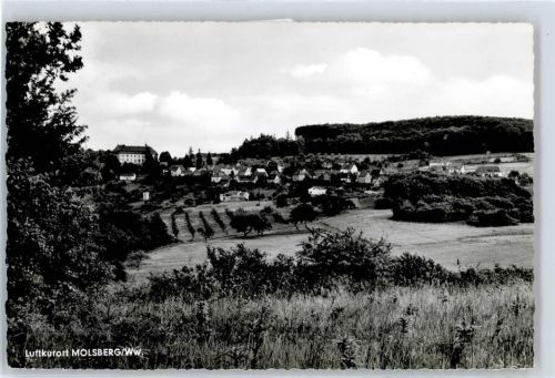 56414 W5431 Molsberg , Westerw - Kirche, Ortsansicht