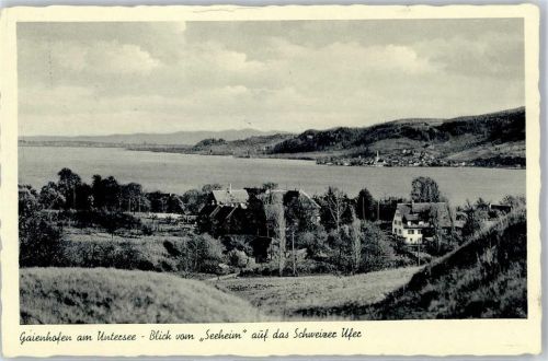78343 W7766 Gaienhofen - Blick vom Seeheim auf das Schweizer Ufer Untersee