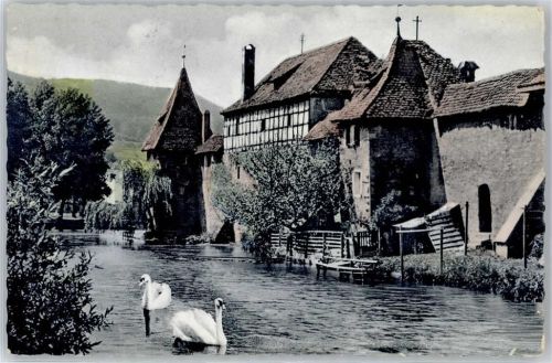Weißenburg 1958 Stadtmauer