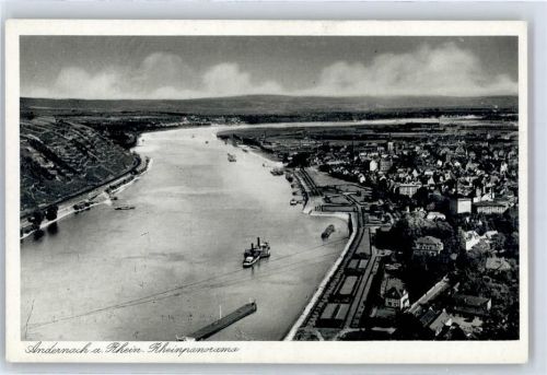 Andernach Blick vom Krahnenberg Rhein