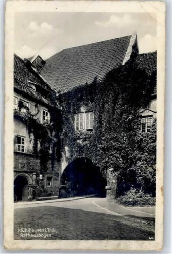 99974 O5700 Mühlhausen , Thür - Rathausbogen