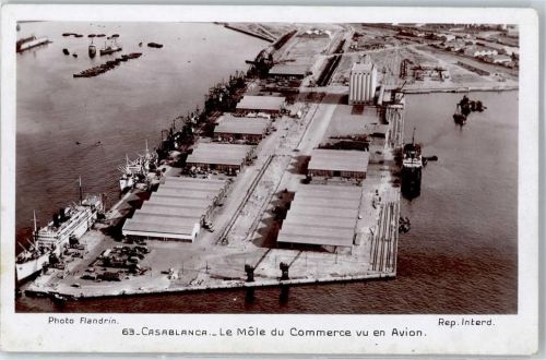 Casablanca Fliegeraufnahme Hafen