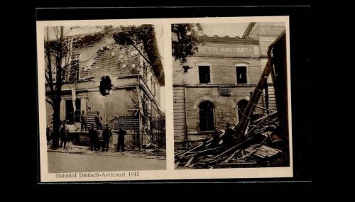 57810 Avricourt Deutsch - Bahnhof 1915