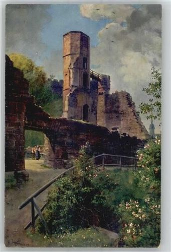 Dilsberg sign. H. Hoffmann Burgruine