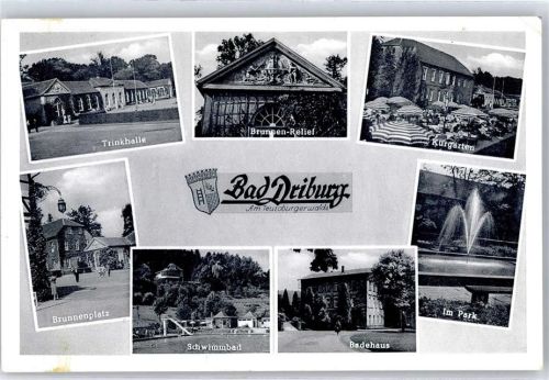 Bad Driburg Trinkhalle Brunnenplatz Schwimmbad Badehaus Kurgarten