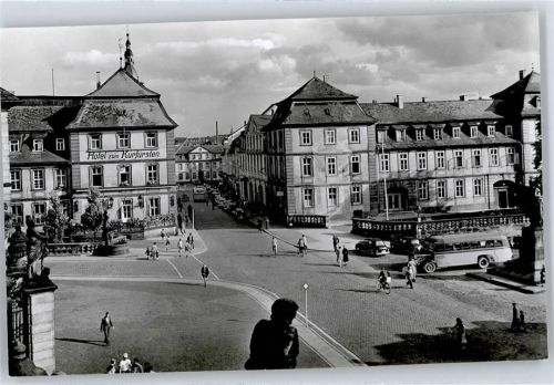 36037 W6400 Fulda - Hotel zum Kurfürsten Strassenszene Omnibus