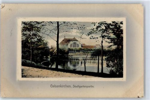 Gelsenkirchen 1910 Stadtgartenpartie