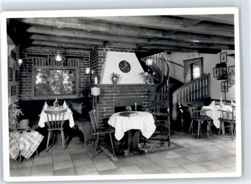 Neu-Isenburg Gasthaus Hofgut Neuhof Gutsschänke Diele mit Kamin