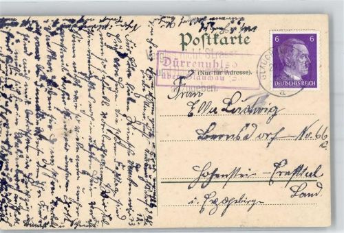 08396 O9611 Dürrenuhlsdorf - Landpoststempel