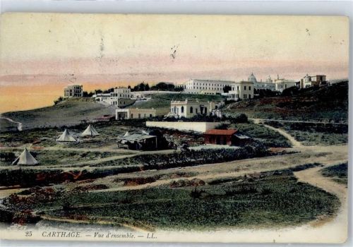 Karthago Carthage Lithographie 1908 Vue d ensemble