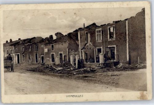 Vigneulles 1916 zerstörte Gebäude