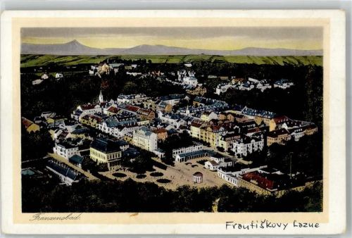 Frantiskovy Lazne Franzensbad 1928 Lithographie