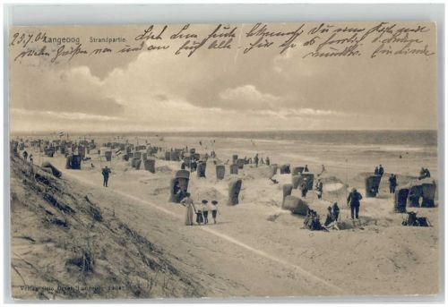 Langeoog 1904 Strandpartie