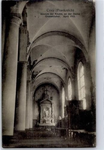 Cirey-sur-Vezouze 1915 Kirche Inneres