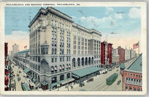 Philadelphia 1927 Straßenbahn Reading Terminal