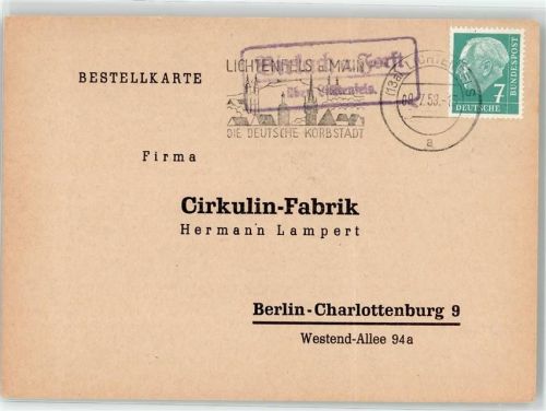 96253 W8621 Birkach a Forst - Landpoststempel