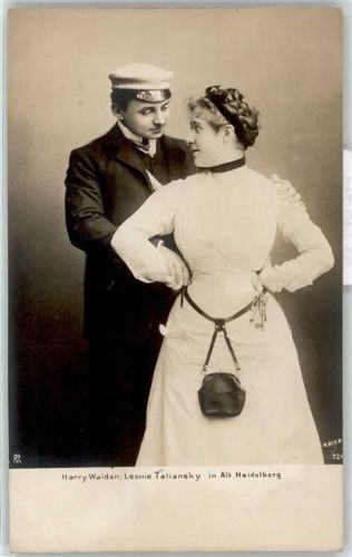 Walden, Harry Taliansky, Leonie Altstadt-Heidelberg Theaterschauspieler Foto AK