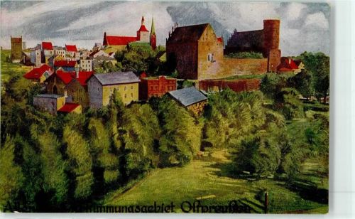 Allenstein Olsztyn Künstlerkarte Kirche Burg