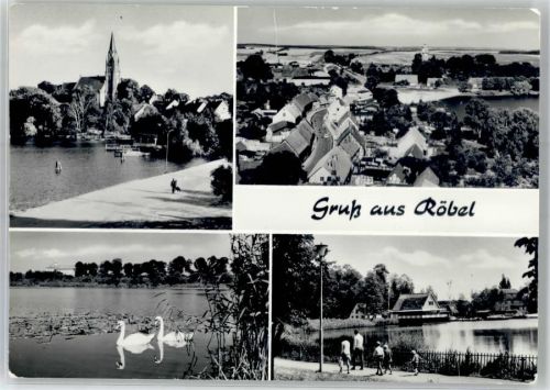 Röbel Kirche Seepromenade Mönchteich