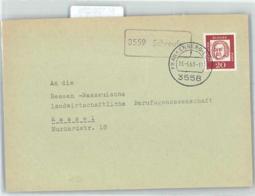 35066 W3558 Schreufa - Landpoststempel