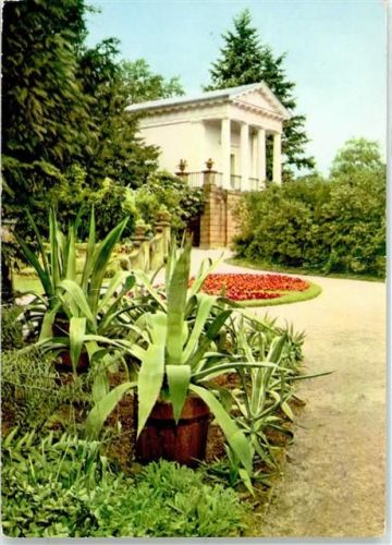 06786 O4414 Wörlitz - Landschaftspark Floratempel mit Agaven