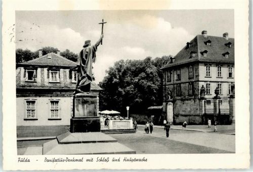 Fulda Bonifatius-Denkmal Schloss Hauptwache