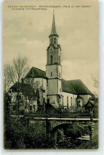 Zell 1908 Wallfahrtskirche Maria zu den Ketten Messnerhaus