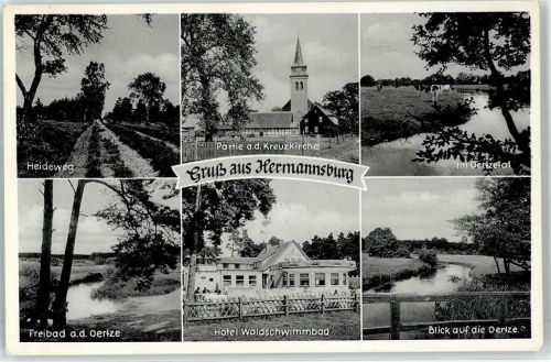 Hermannsburg Oertze Hotel Waldschwimmbad Kreuzkirche Heideweg