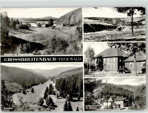 Großbreitenbach Grundstal Leutnantstal Oelzetal Gasthaus Wallbrücke VW Käfer Wiegandsmühle